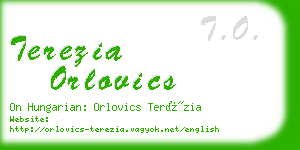 terezia orlovics business card